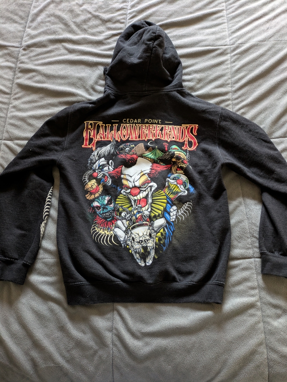 Halloween Weekends Cedar Point Black Graphic Hoodie
